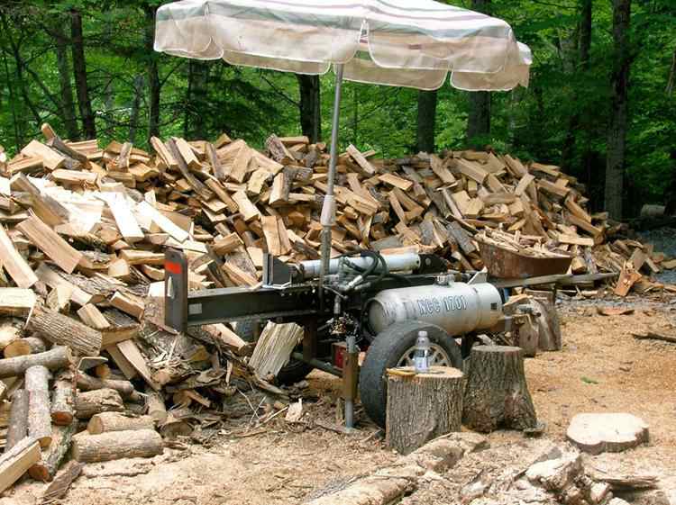 7. DIY Small Log Splitter