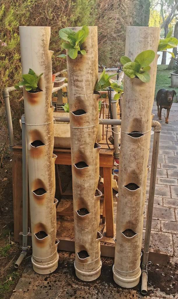 1. DIY Vertical PVC Garden