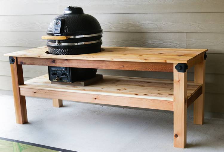 15. DIY Kamado Grill Table