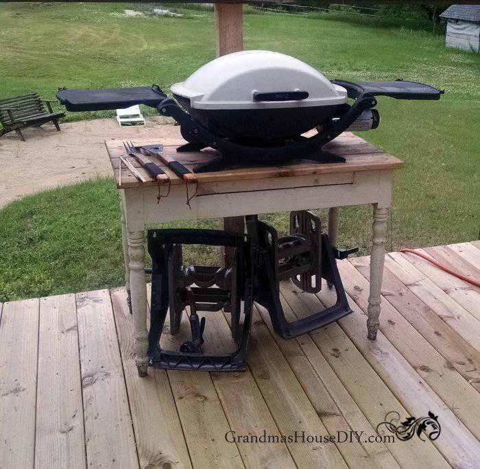 15. DIY Outdoor Grill Station