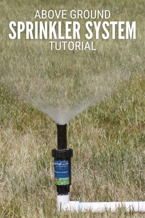16. DIY Above Ground Sprinkler System