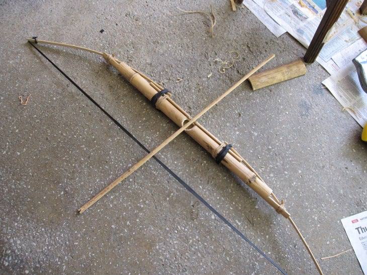 22. DIY Bamboo Bow And Arrow