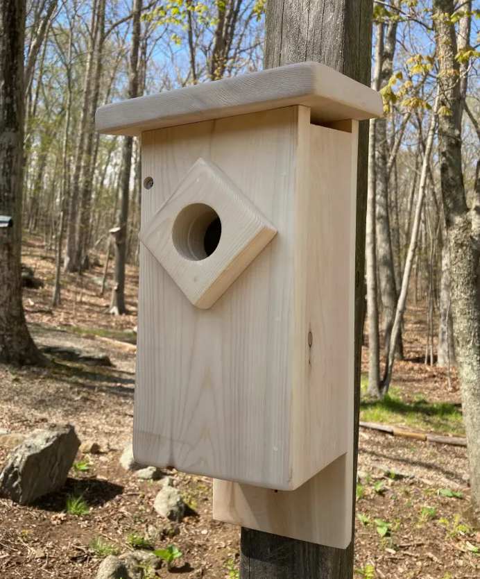 22. DIY Bluebird House For Garden