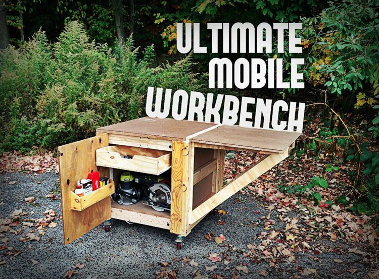24. Ultimate Mobile Workbench DIY