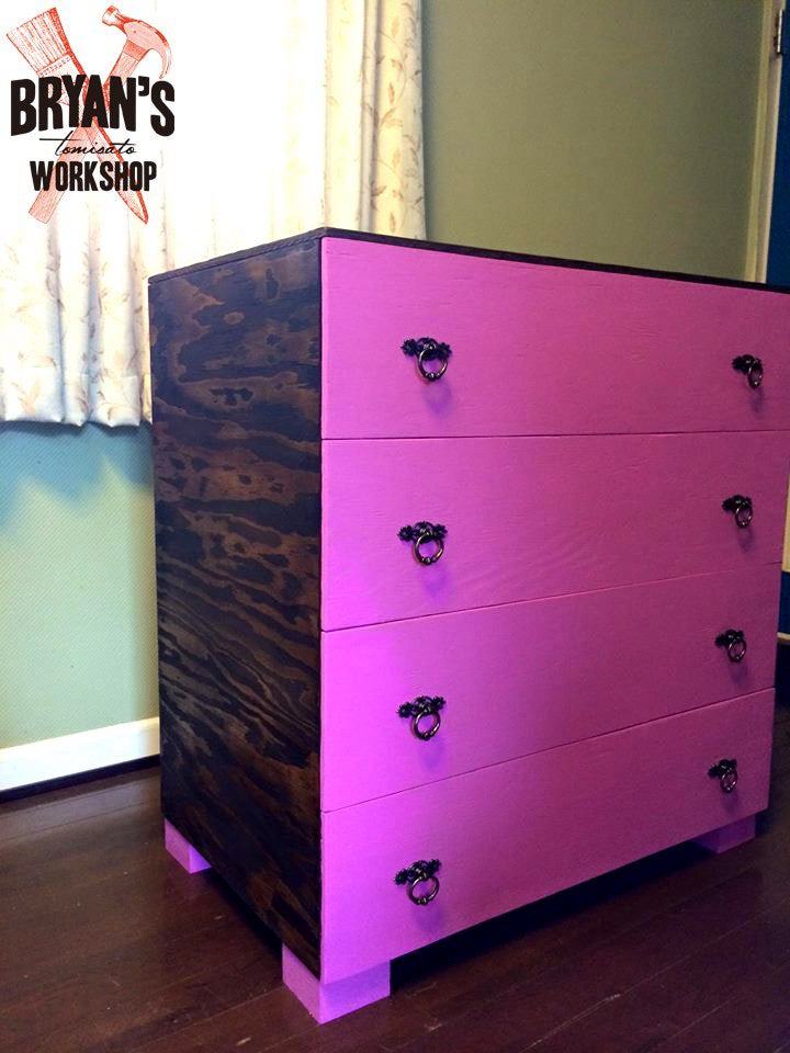 1. DIY Plywood Dresser