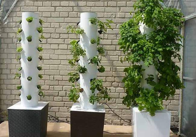 10. DIY Hydroponic Tower Garden