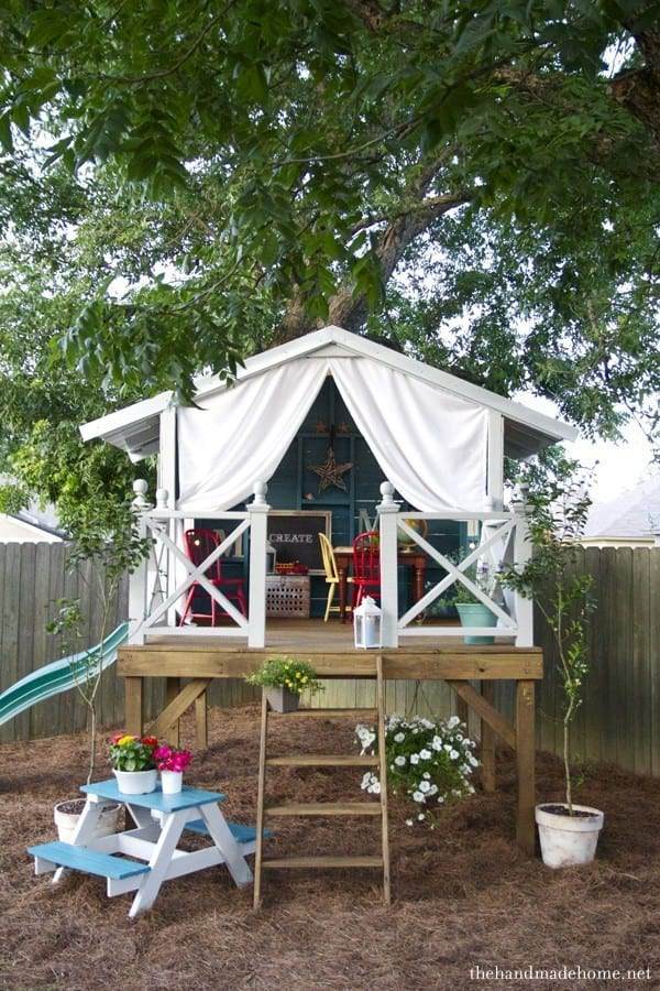 10. DIY Treehouse For Kids