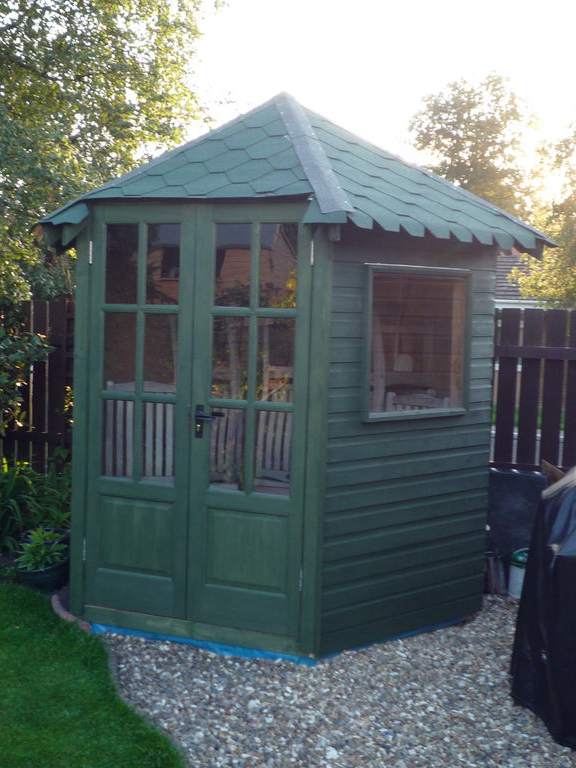 12. DIY Hexagonal Garden Shed