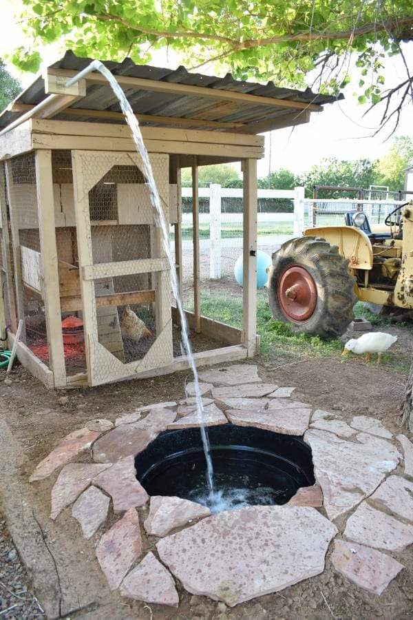 13. DIY Easy Drain Duck Pond