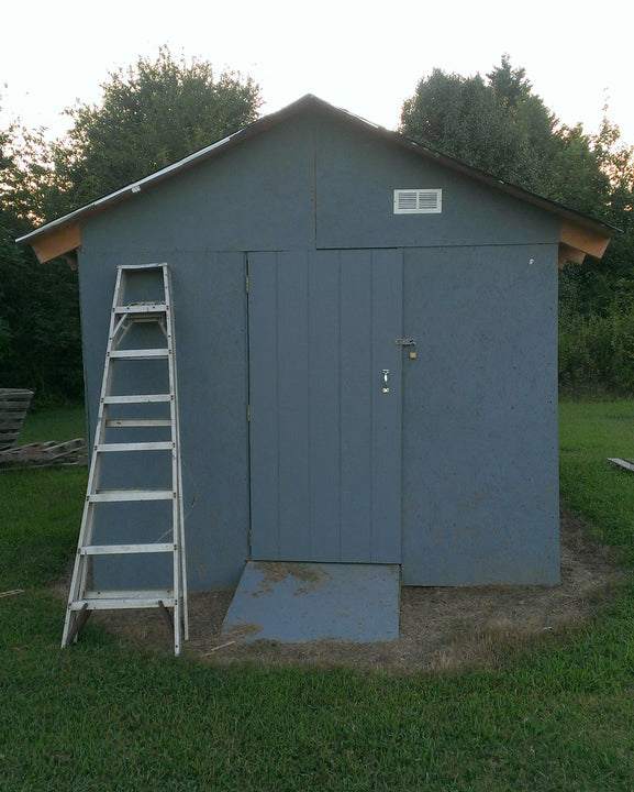 18. DIY Garden Tool Shed From Pallets