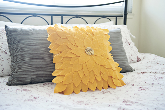 4. DIY Sunflower Pillow