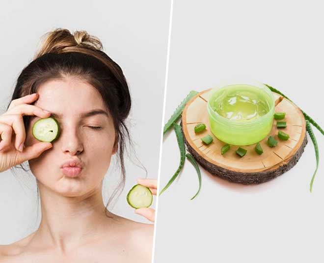 6. Aloe Vera Eye Masks