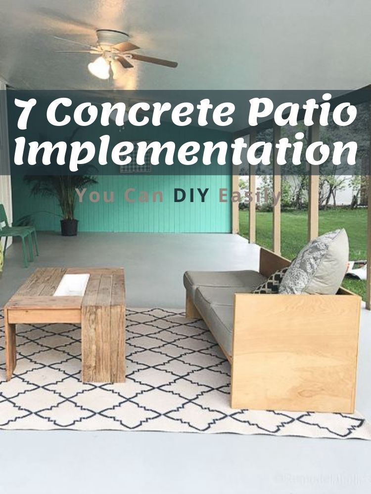 7 DIY Concrete Patio Implementation