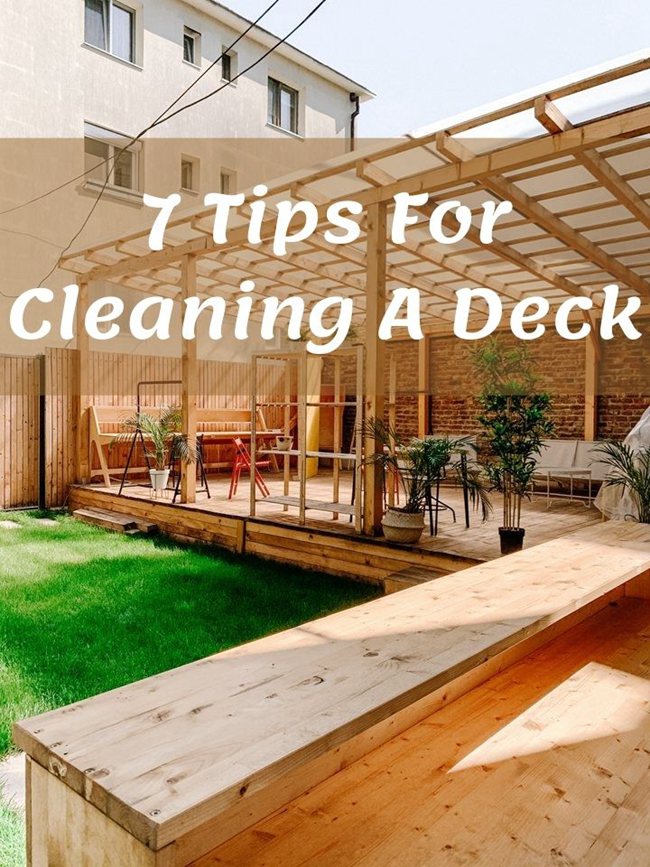 7 Tips For Cleaning A Deck