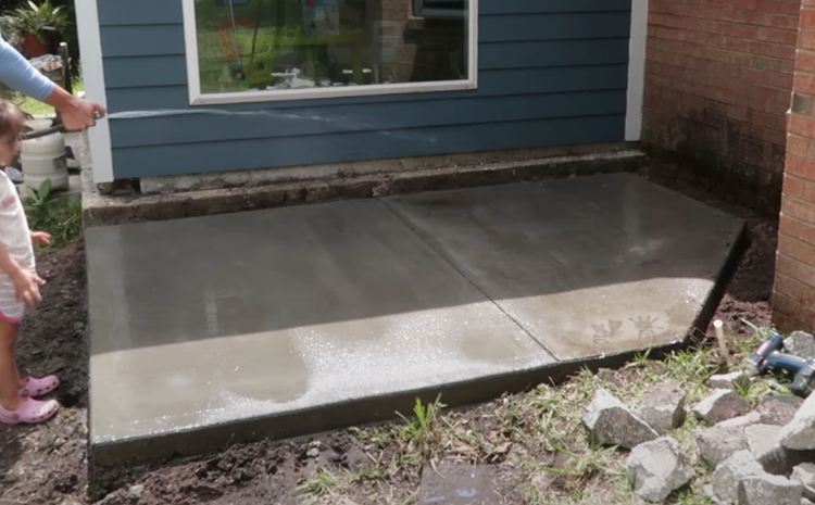 Curing the Entire Patio Slab