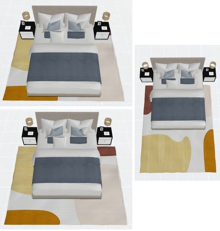What Size Rug Is Right For Queen Bed, What Size Floor Rug For Queen Bed
