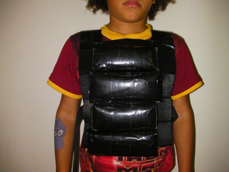 DIY Duct Tape Adjustable Weight Vest