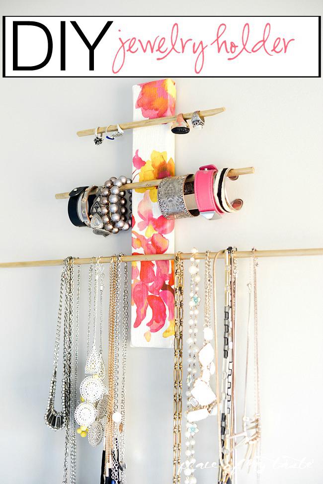 DIY Wall Mounted Bracelet Holder