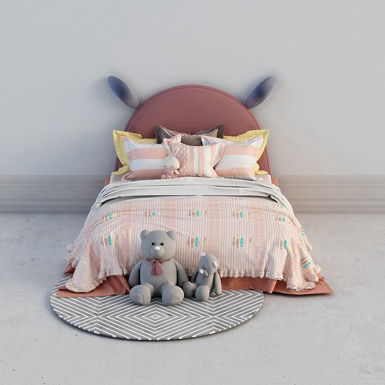 12 Ways to Arrange Pillows on a Kid Bed05