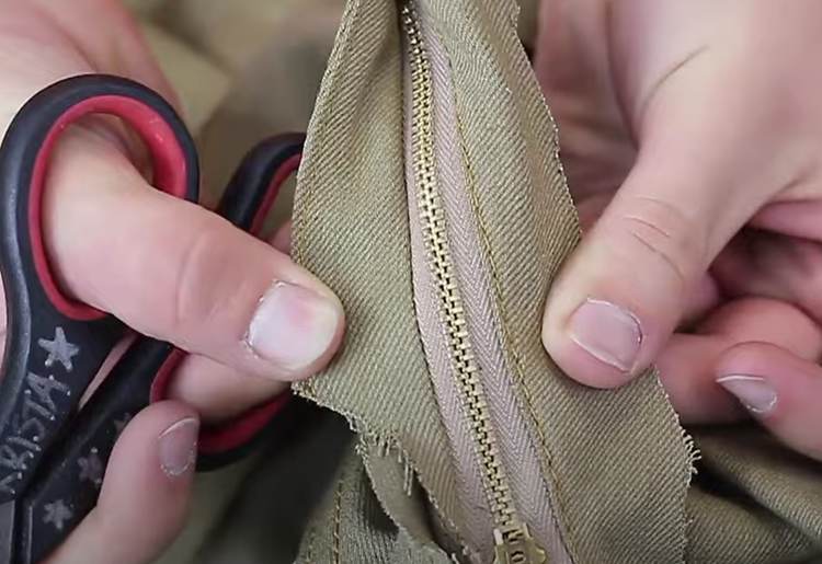 remove any zippers, buttons