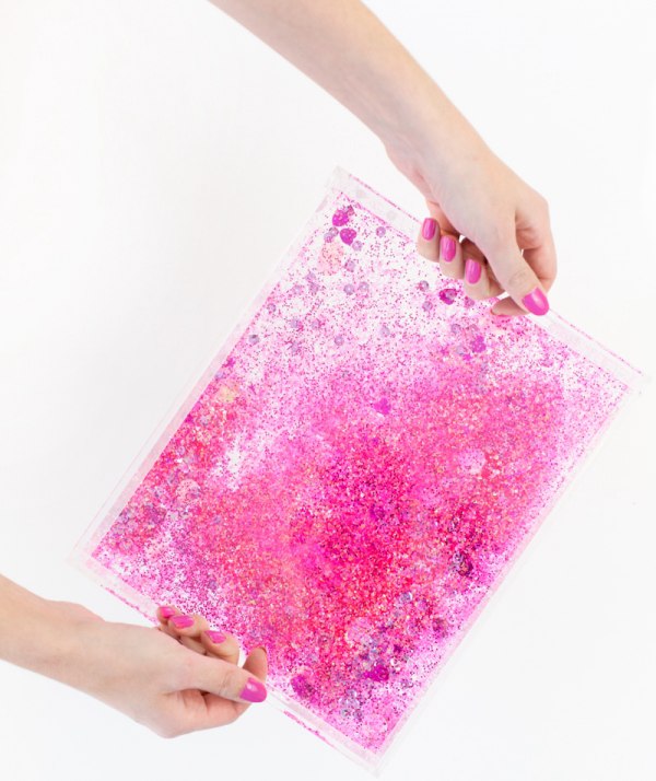 14. DIY Glitter Tray