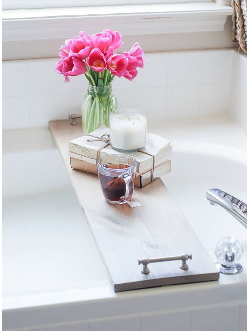 15. How To DIY A Bathtub Tray
