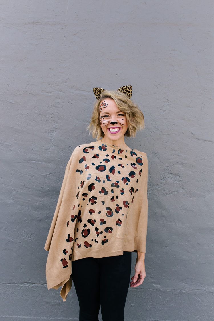 8. DIY Halloween Leopard Costume