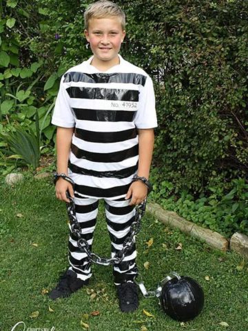 1. DIY Prisoner Costume With Duct Tape