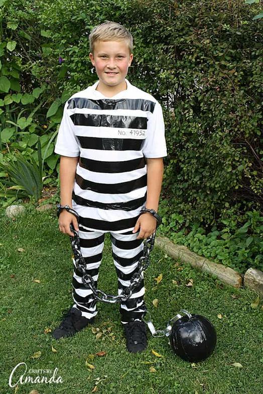 1. DIY Prisoner Costume With Duct Tape