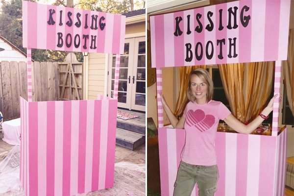 2. Homemade Kissing Booth