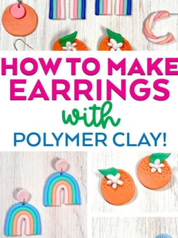 8. Beautiful Clay Earrings DIY