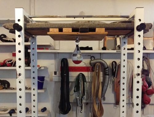 8. Cheap Homemade Speed Bag Platform