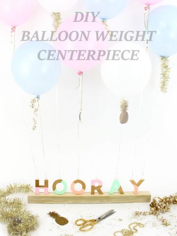 12. DIY Balloon Weight Centerpiece