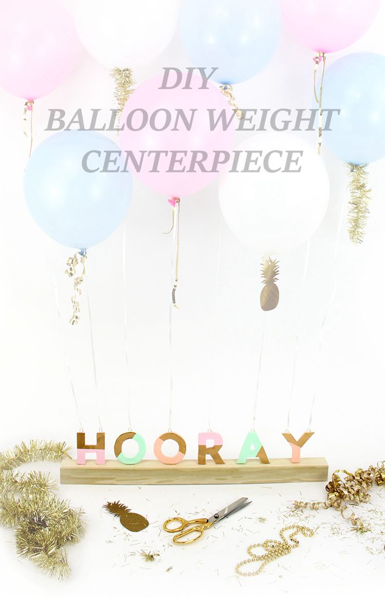 12. DIY Balloon Weight Centerpiece