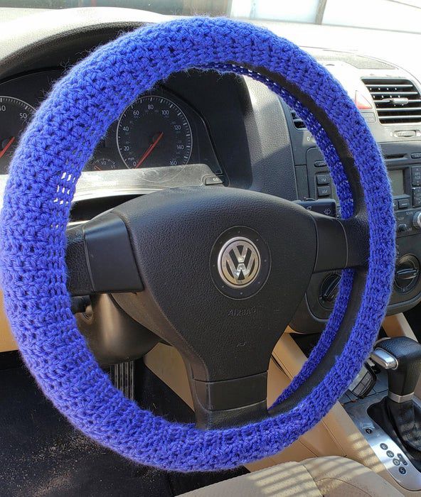 13. Crochet Steering Wheel Cover
