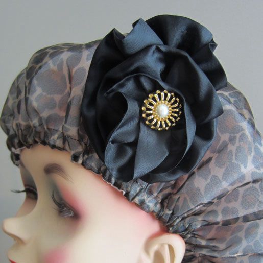 13. Shower Cap With Optional Ribbon Rosette