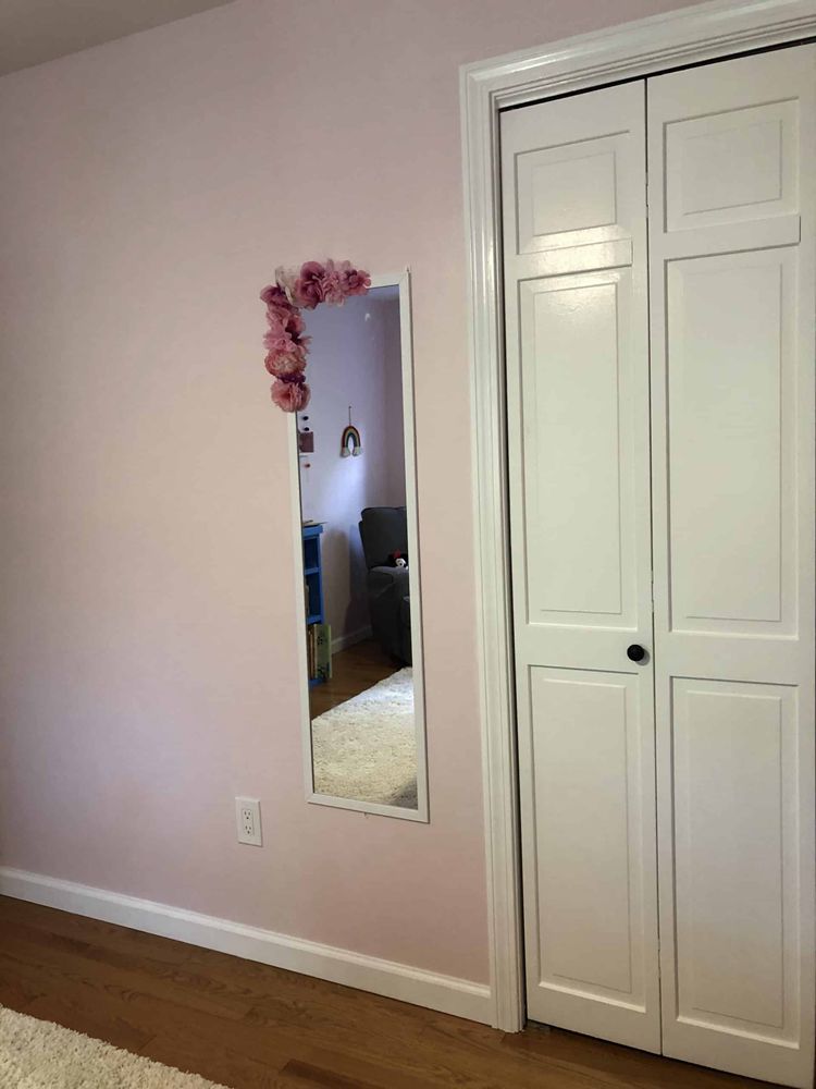 2. Full-Length Flower Mirror For Girls