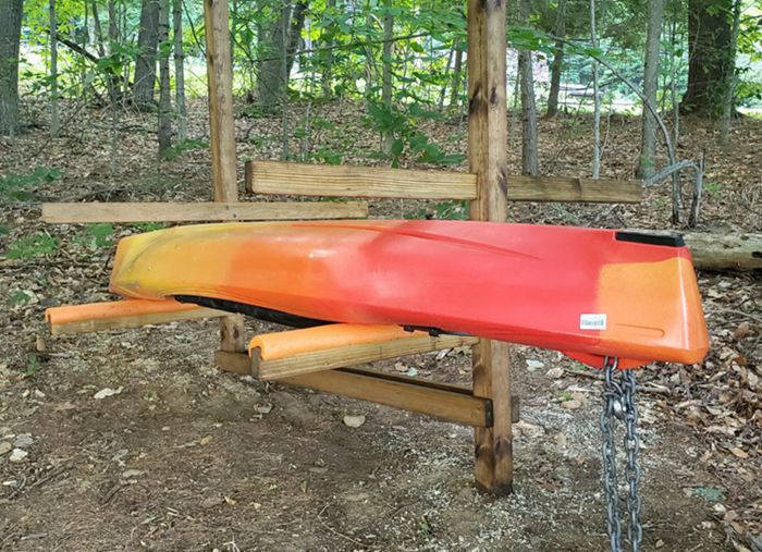 20. Outdoor Kayak And Canoe Rack