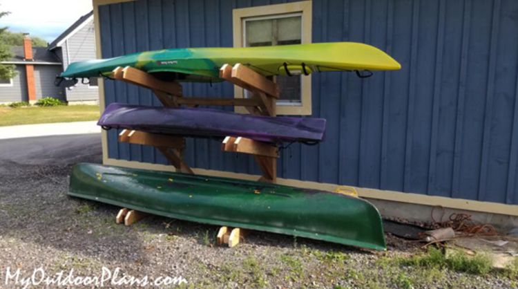 3. DIY Kayak Rack Plans