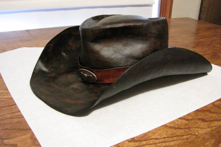 3. Hand-Crafted Leather Cowboy Hat