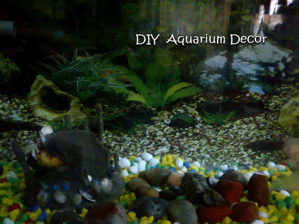 4. Concrete Aquarium Decor