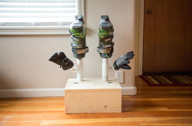 7. DIY Snowboard Ski Boot Dryer