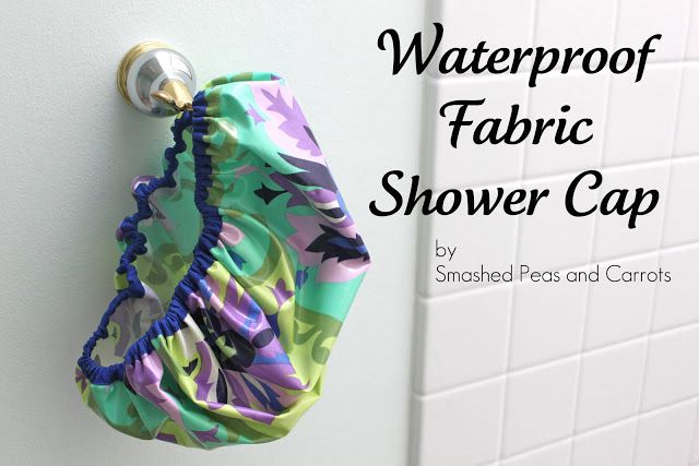 8. Waterproof Fabric Shower Cap