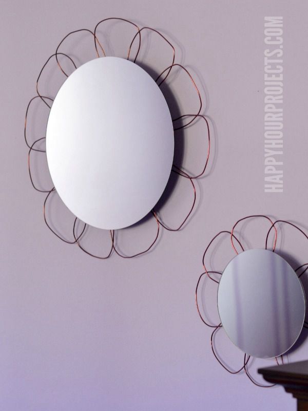 9. How To Decorate A Mirror With Iron Flowers