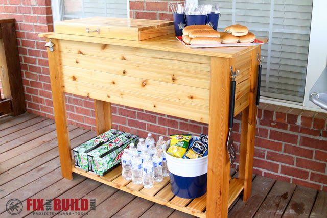 14. Patio Cooler & Grill Cart Combo