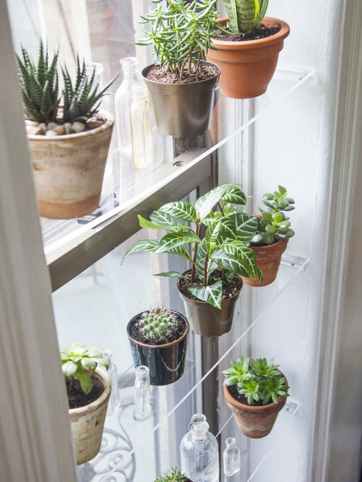 15. DIY Window Floating Shelves