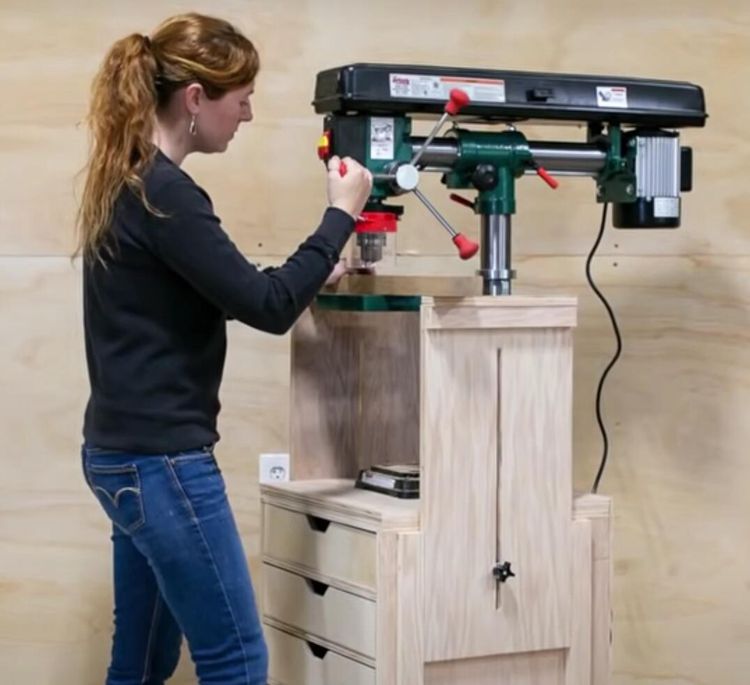 3. DIY Mobile Drill Press Stand