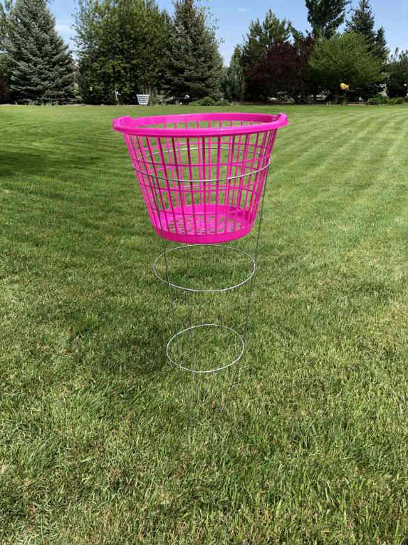 3. Easy Frisbee Golf Basket