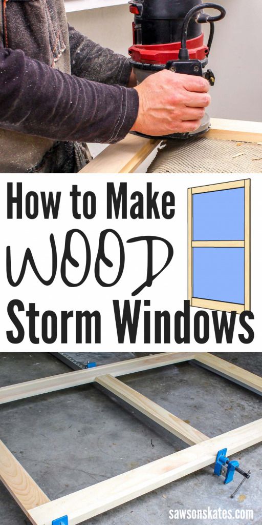 4. DIY Wood Storm Windows