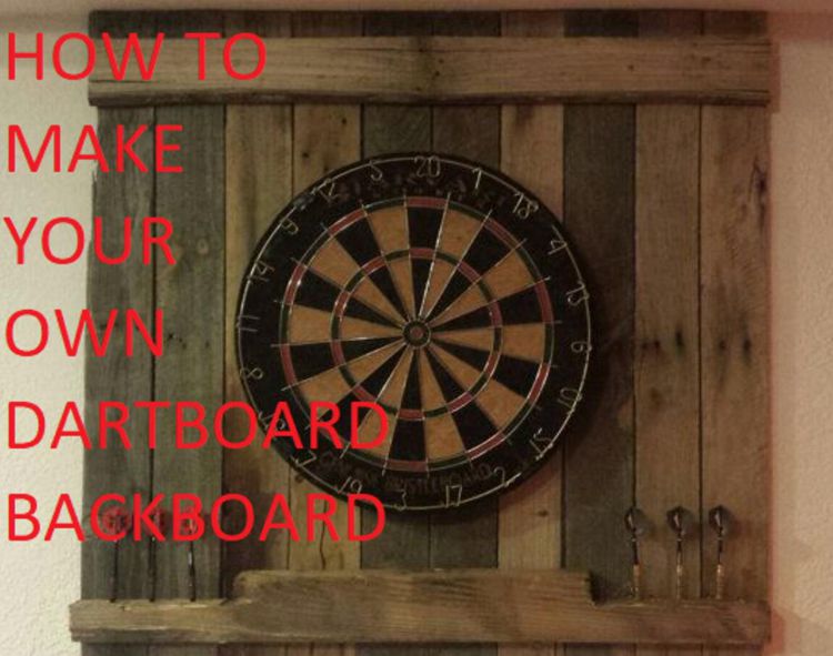 5. DIY Dart Board Backboard